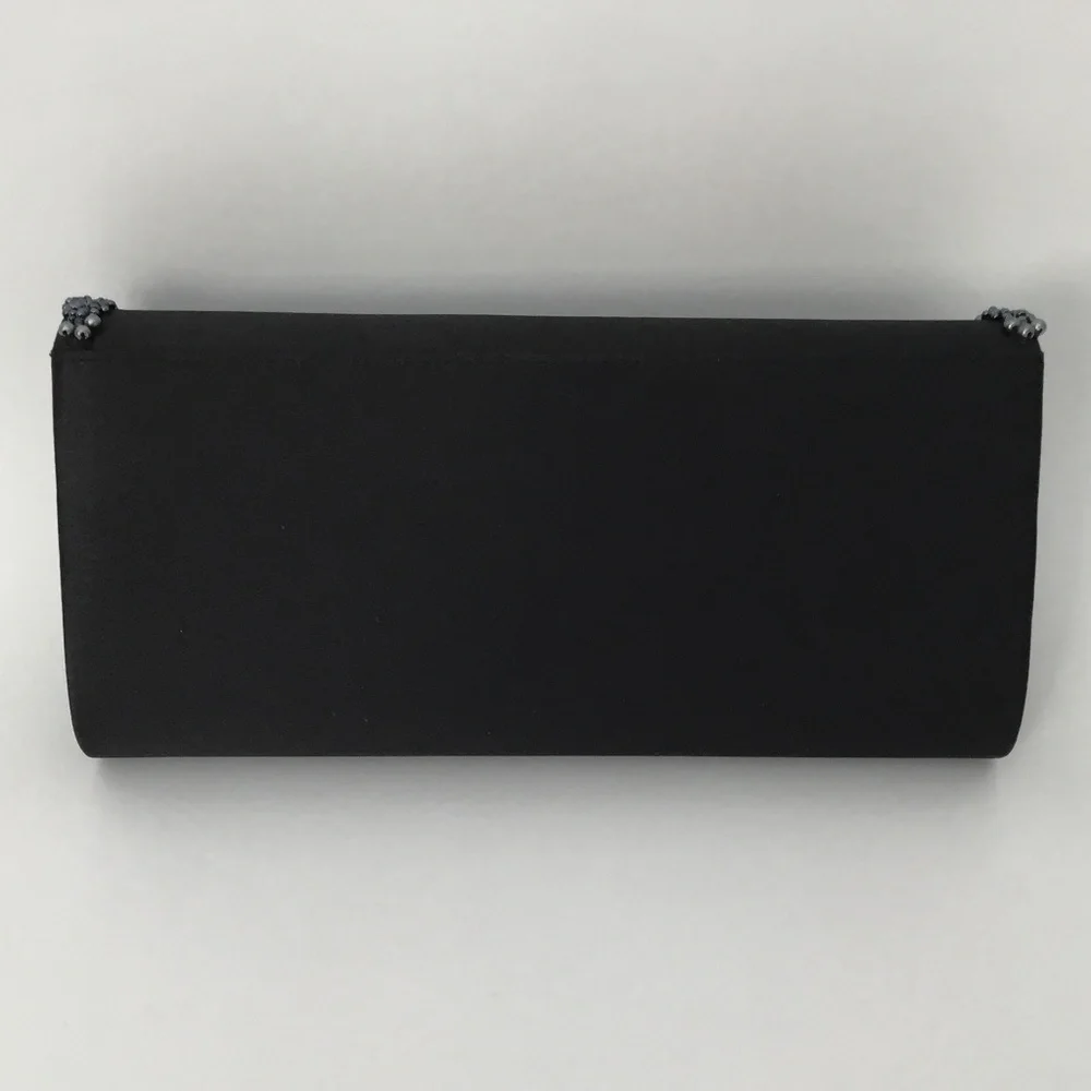PRESTON & YORK Black Shimmer Evening Clutch Handbag Formal Bag Size OS